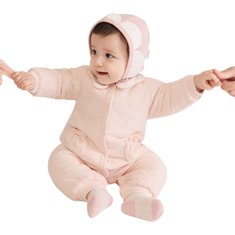 BALABALA Baby Romper Infant Jumpsuit Thickened Floral Bodysuit 2025 208425133206