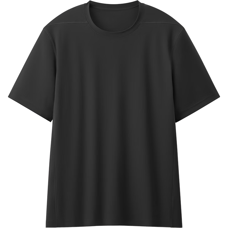 Beneunder Men's Cooling Sports Quick-Dry Base Layer Ice Silk Breathable Short Sleeve T-Shirt DR003 Ink Gray M