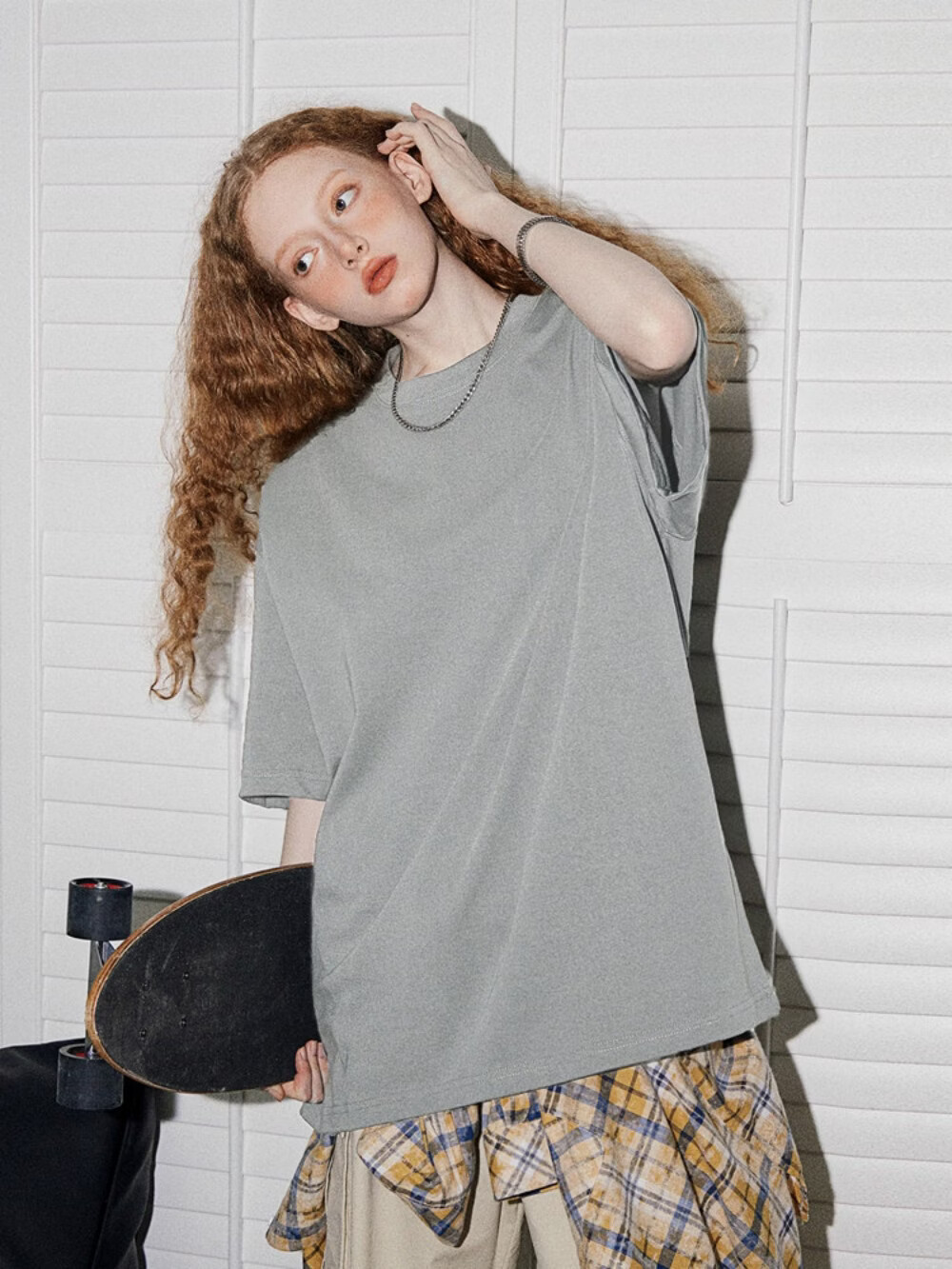 ICH MODE 300G Heavyweight American Style Casual Short Sleeve T-Shirt Women Pure Cotton White Summer Crew Neck Half Sleeve Top White XL 20