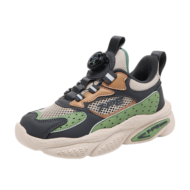 7-PE Boys' Shoes 2026 Spring Summer New Youth Breathable Mesh Lightweight Soft Sole Casual Kids Sports Sneakers
