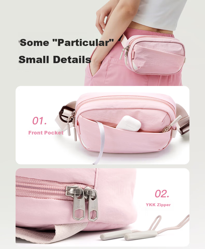 Inateck Women's Lightweight Crossbody Bag Chest Bag Shoulder Bag Student Sports Casual Waist Bag Phone Bag Commuter Small Bag Tundra Green 7