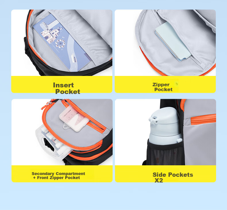 Vnine City Children's Backpack Ultra-Light Breathable School Bag for Boys and Girls Outdoor Study Travel Double Shoulder Bag 10