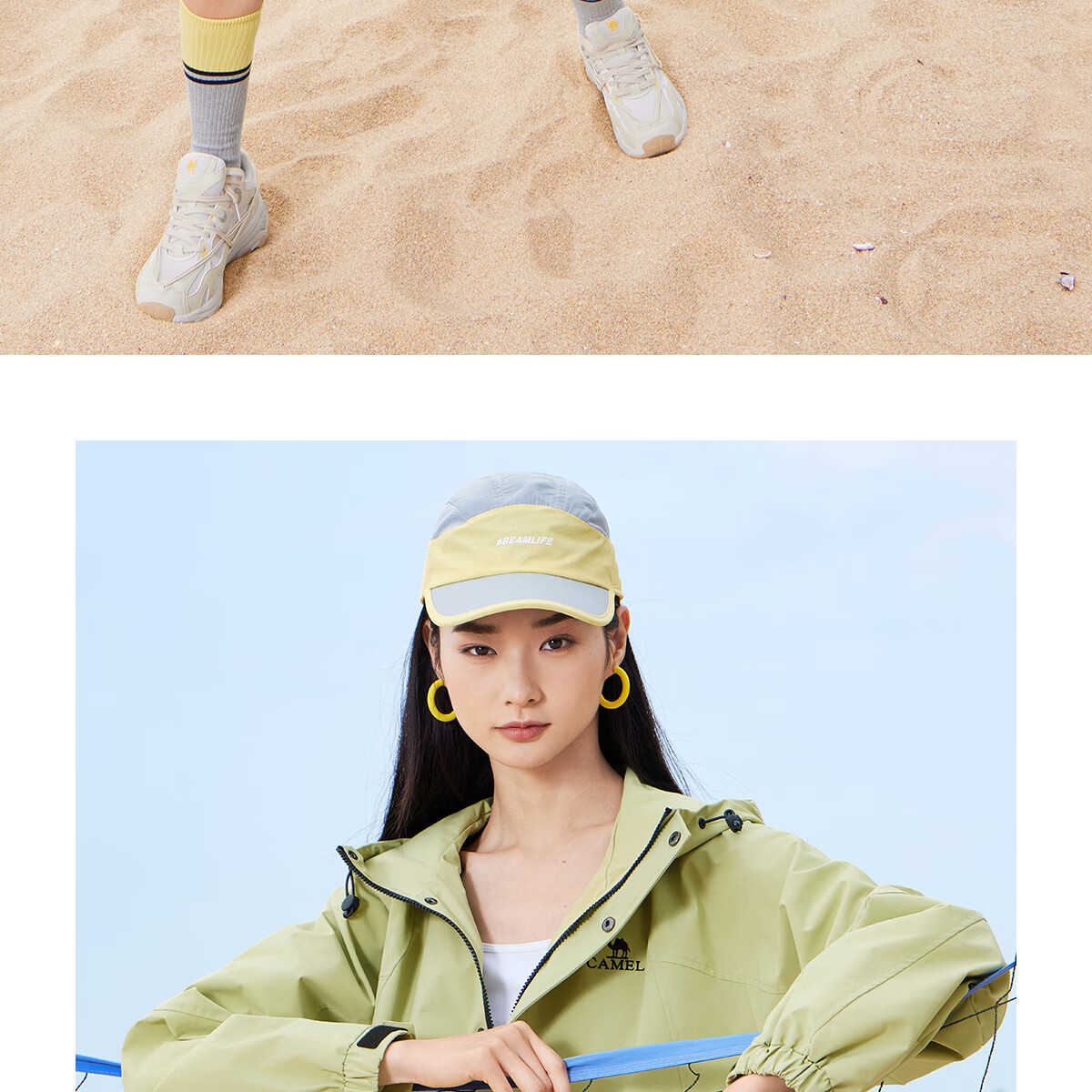 Camel Mountain and Sea Jacket Unisex Windproof Casual Sports Outdoor Hiking Coat Spring Autumn M13CA6V040 31