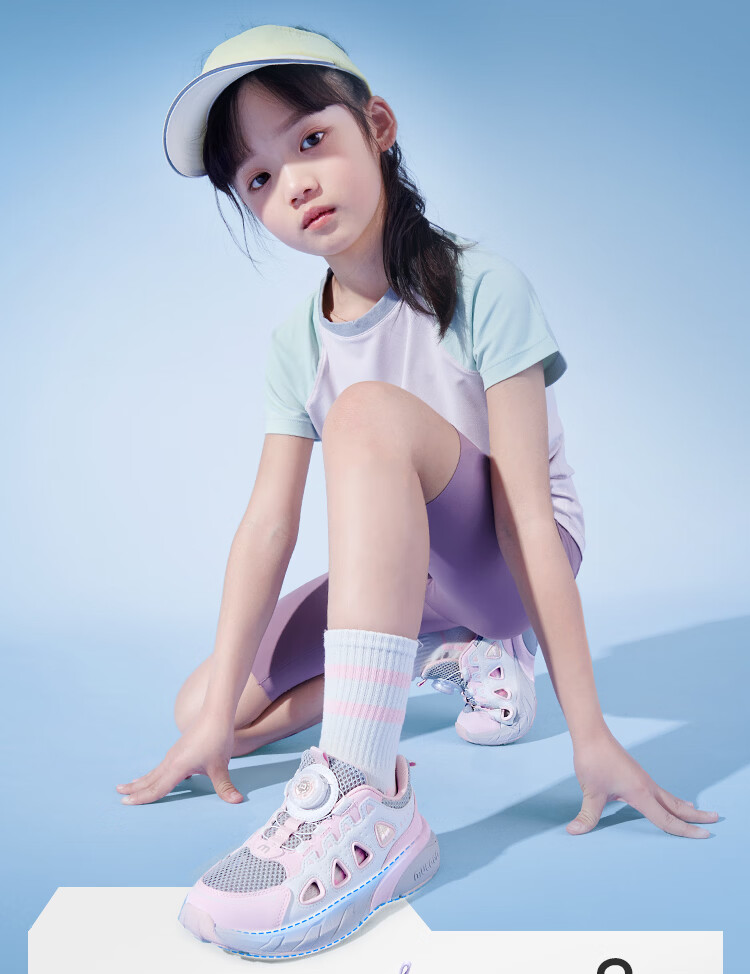 Mutong Kids Sports Shoes Boys Summer 26 Hollow Breathable Running Shoes Lightweight Shock Absorption Casual Shoes Girls Lilac Purple 32 8
