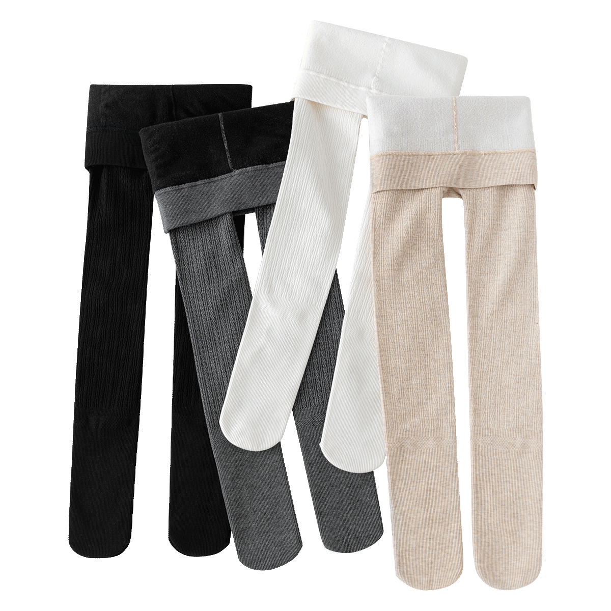 Aiwu Ge Children's Fleece-Lined Autumn Winter Leggings Girls Non-Slip Ballet Tights Gray Size M