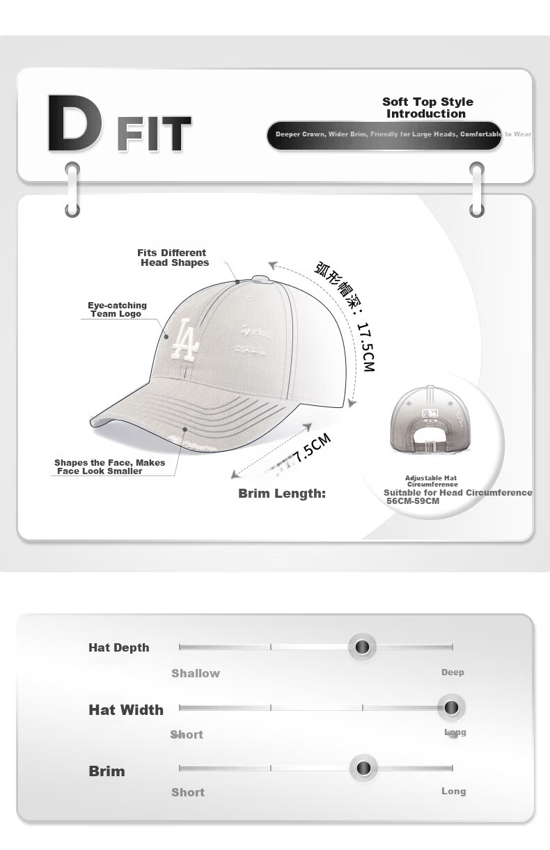 MLB Soft Top Baseball Cap Unisex Zhang Ruonan Style 38 Goddess Festival Gift 3ACPB076N-50BKS-F 3