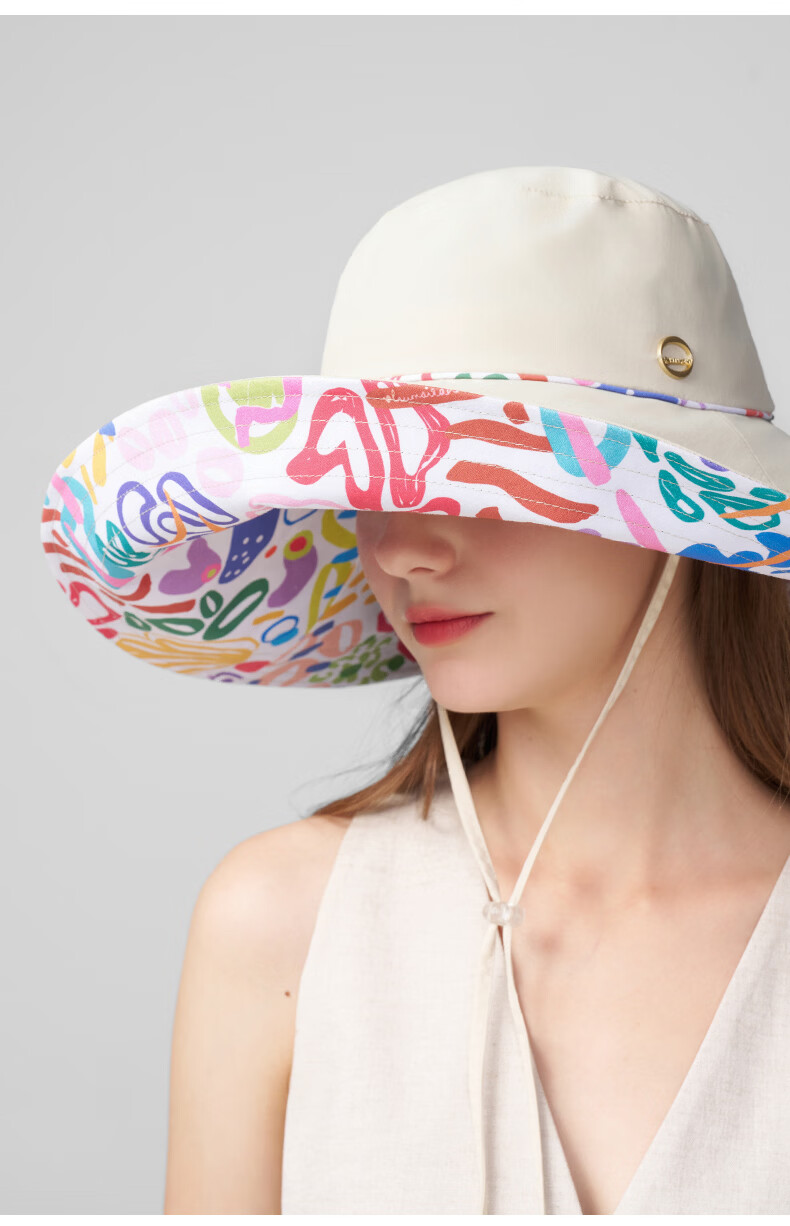 Kenmont Women's Hat 2026 New Oversized Brim Sun Protection Black Coated Outdoor Beach Sun Hat 6321 9