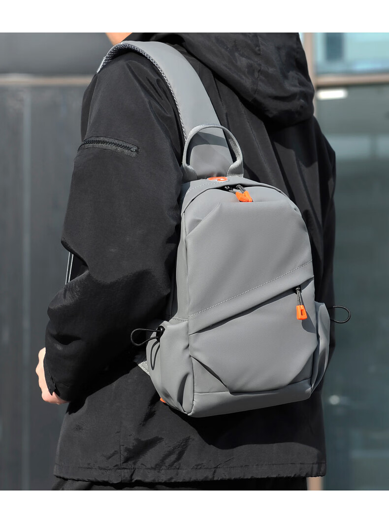Warrior Men's Crossbody Bag 26L Large Capacity New Shoulder Bag Multifunctional Water-Resistant Small Backpack for Commuting and Outdoor Use 15