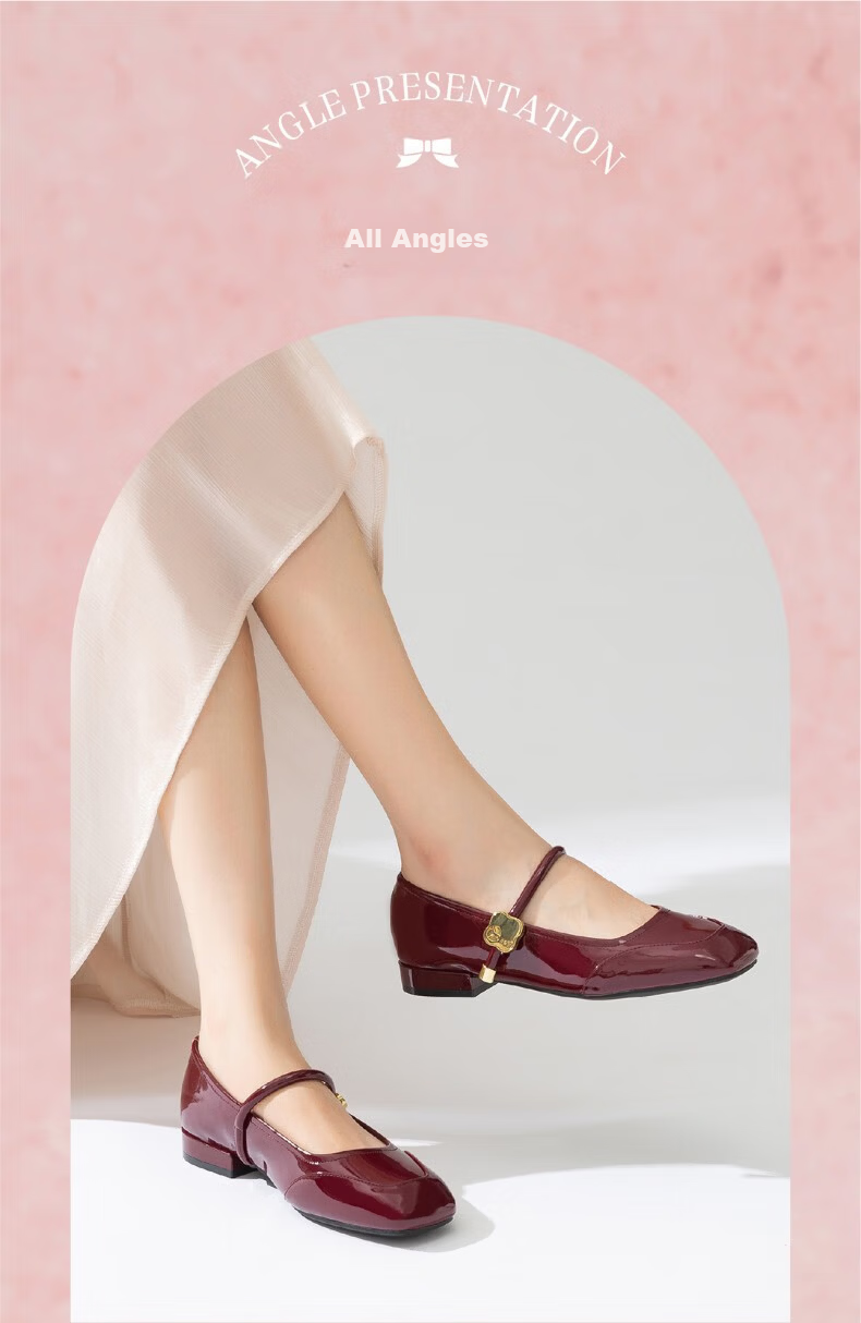 Red Dragonfly Mary Jane Shoes Women Summer French Style Chunky Heel Pumps WTB15382 Red (Mid Heel) Size 39 7