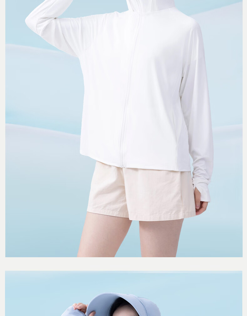 LangSha Women's Sunscreen Jacket Spring Summer Ice Silk Cooling UV Protection Breathable Comfortable Outdoor Skin Jacket 543 8