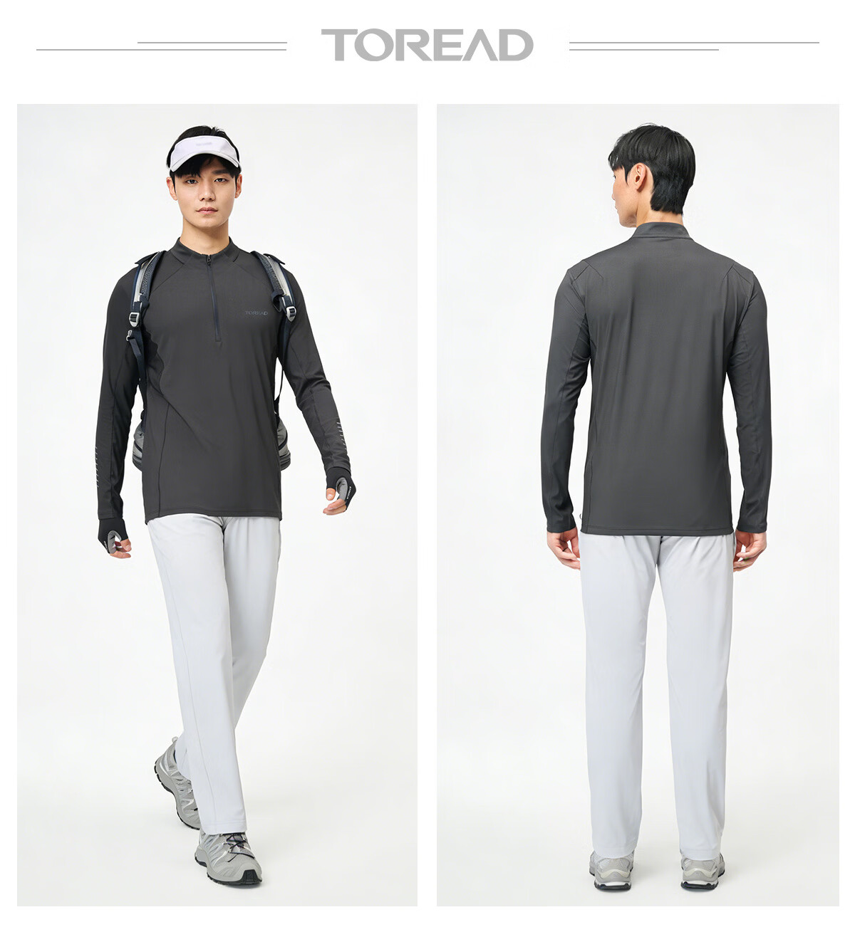 TOREAD Functional Long Sleeve T-Shirt 26 New Couple Quick-Dry Skin-Friendly Stretch Sports Hiking Mountaineering T-Shirt TAJJBO81759 11