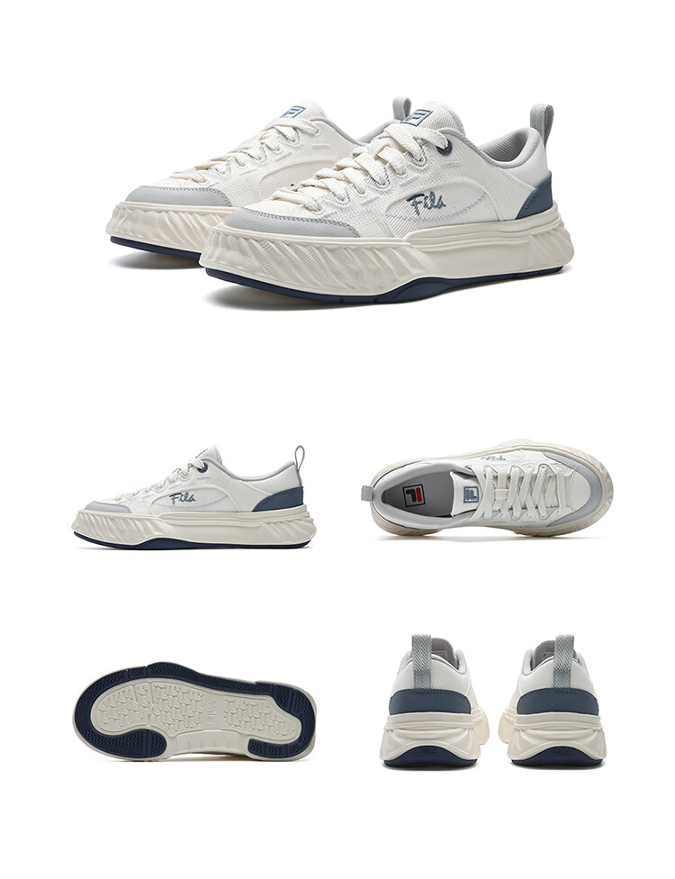 FILA Official Men's Shoes FOSSO 1+ Canvas Mesh 2026 Summer Rock Hiking Shoes 1+ Fashionable Breathable Casual Shoes 39