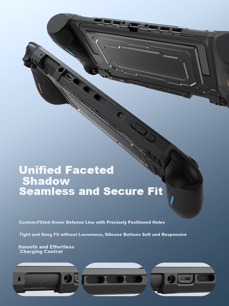 Jemdo Nintendo Switch 2 Protective Case Cover NS2 Storage Bag Full Coverage Hard Shell Detachable Grip Dockable Joystick Cap Shell Gaming Console Accessories 4