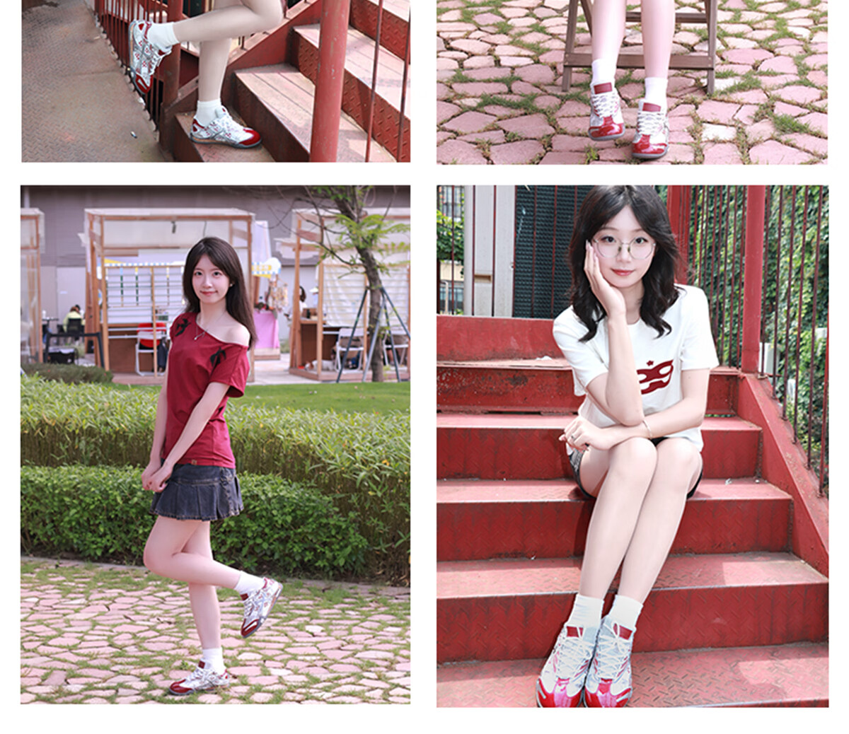 ON MAX Celebrity Edition Four-Leaf Clover Training Shoes Slip-On Casual Sneakers Unisex Spring Summer New Red Size 35 3