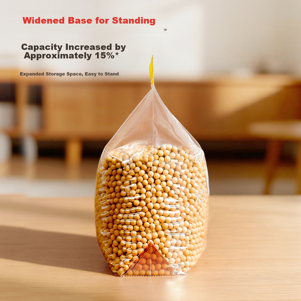 Good Wife Food Sealing Bags Small Size Stand-Up 40pcs Thickened Double-Strap Seal Fresh-Keeping Storage Freezer Bags