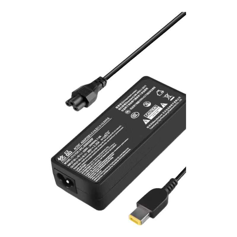 Youpin Lenovo Laptop Charger Thinkpad 20V2.25A 45W Square Port Universal X250X240X260X270S2S3X1 Computer Power Adapter Cable