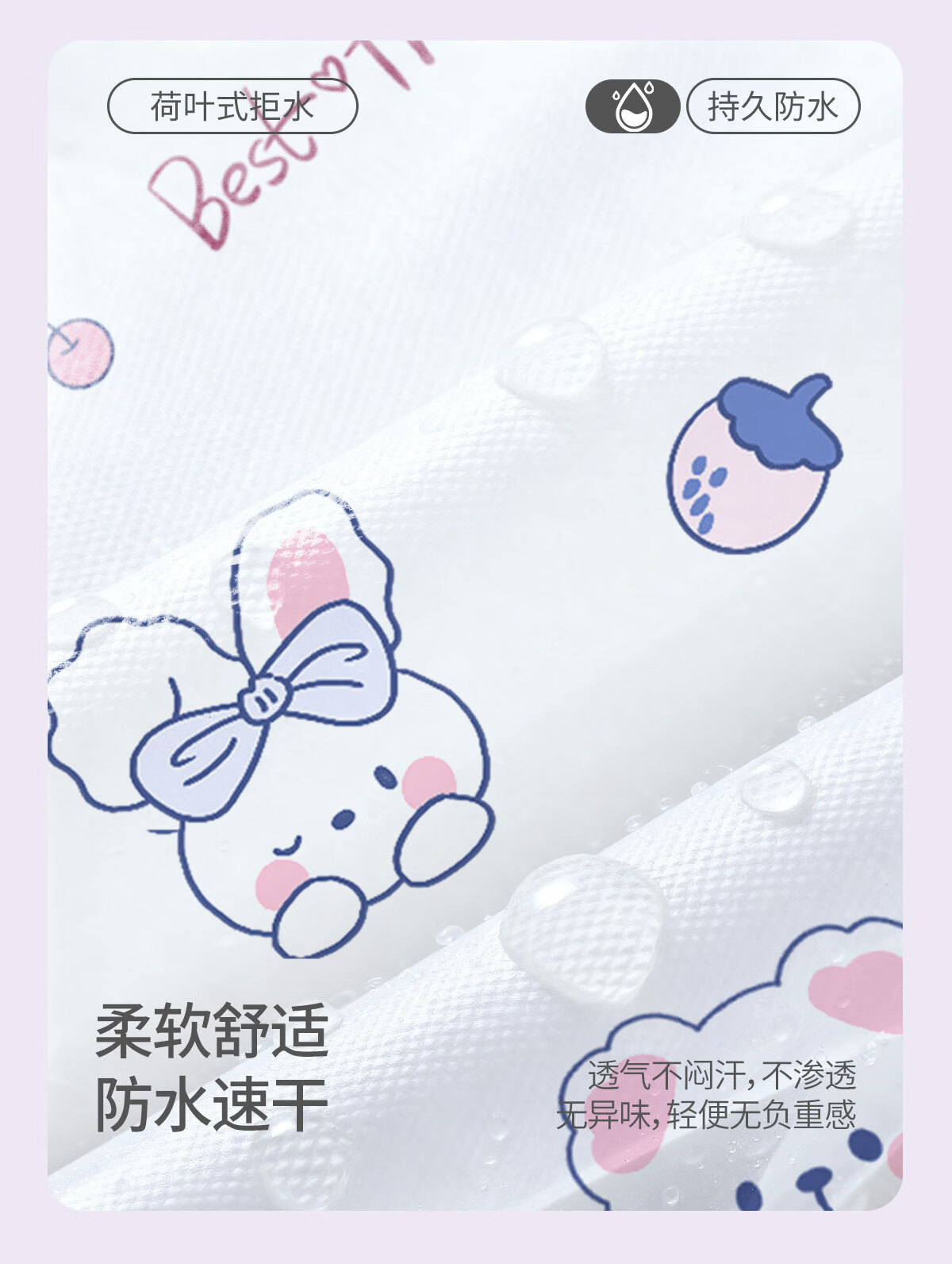 Kelorock Disposable Raincoat Printed Thickened Portable Anti-Storm Rain Poncho with Hood Brim Long Children's Raincoat for Electric Vehicles 5