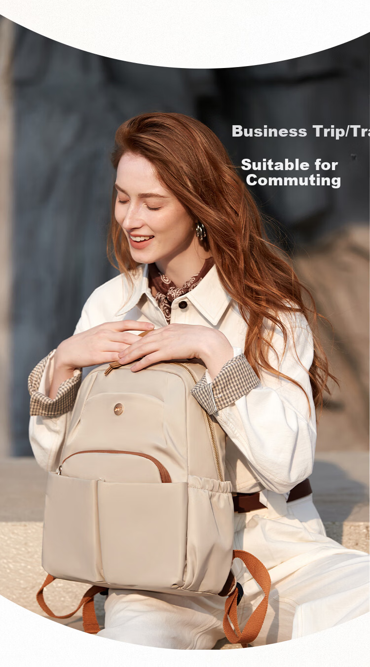 SHOULDCAT Women's Lightweight Backpack Large Capacity 15-inch Laptop Bag Travel Commuter Business Trip Gift for Girlfriend 5