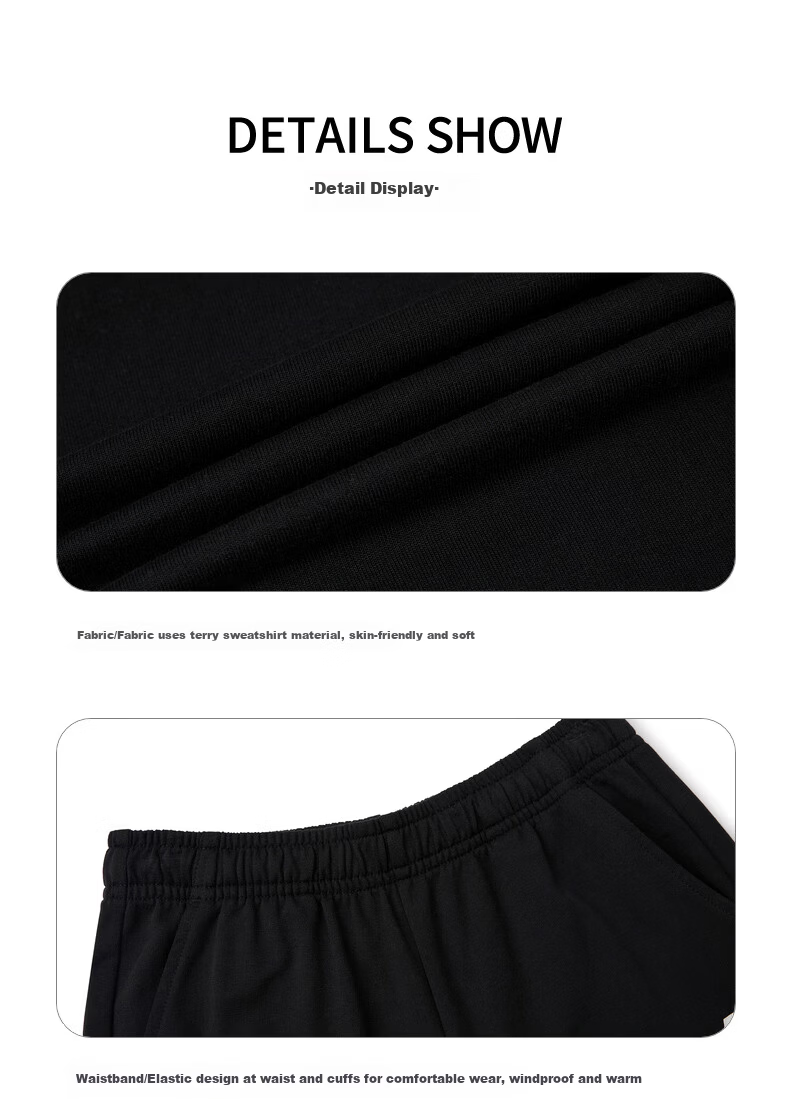 361° Kids Long Pants Spring 2026 Unisex School Knit Sports Stretch Pants Black 170 28