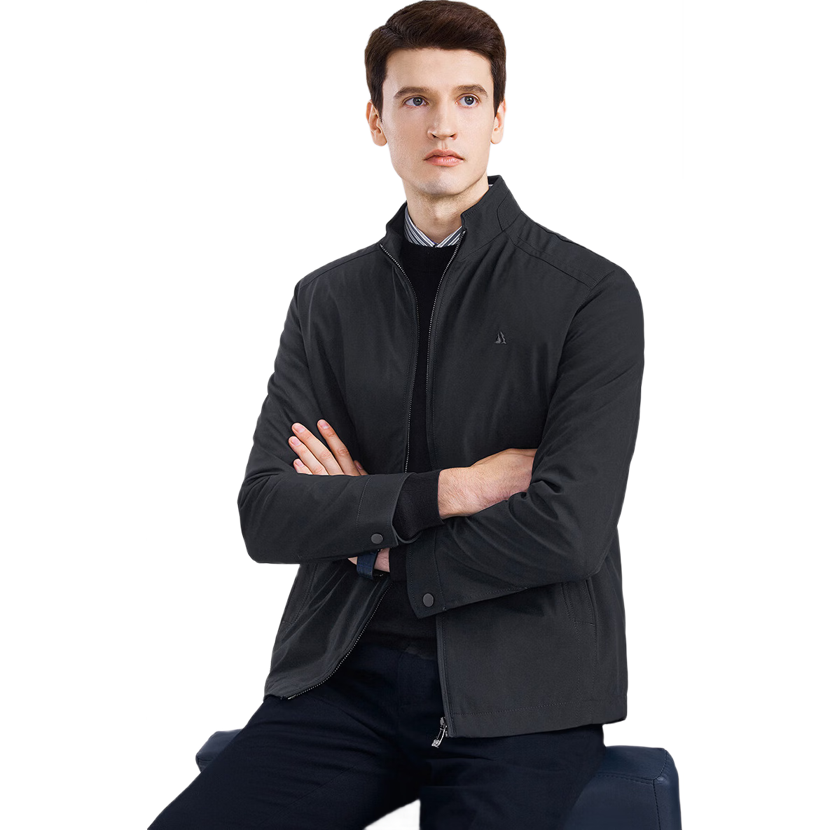 FIRS [Triple-Protection Fabric] Men's Jacket, Business Casual Commuter Stand-Collar Outerwear for Young And Middle-Aged Men, Fall 2026 Collectio
