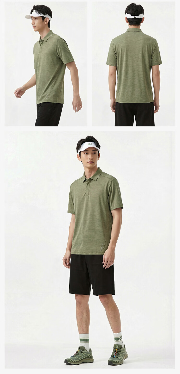 JD Jingzao Outdoor Quick-Dry Polo Shirt Short Sleeve Men 2026 Summer New PowerDry Hiking Mountaineering Cationic Black 2XL 23