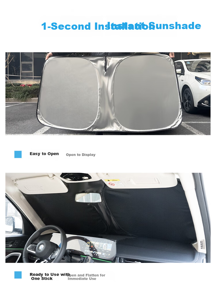 AUTOWOEL Ideal Auto Sunshade L7 L6 L8 L9 Car Window Sunshade Curtain ONE Interior Sun Protection Heat Insulation Front Windshield Cover 15