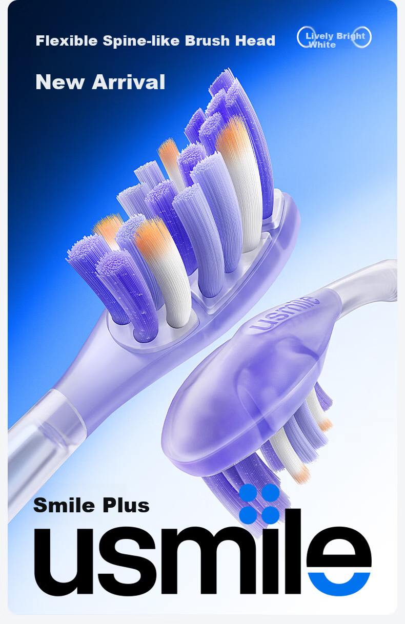 Usmile Smile Plus Electric Toothbrush Head [New] Agile Orthodontic 3.0 Brush Head Advanced Orthodontic Design Targeted Bracket Corner Cleaning 1