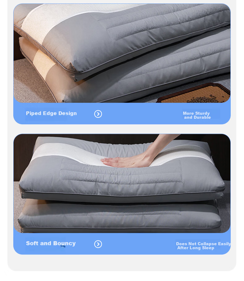 YUZHAOLIN Cervical Pillow Neck Support Pillow for Sleep Cervical Spondylosis Deep Sleep Cassia Latex Pillow Core Cervical Pillow 13