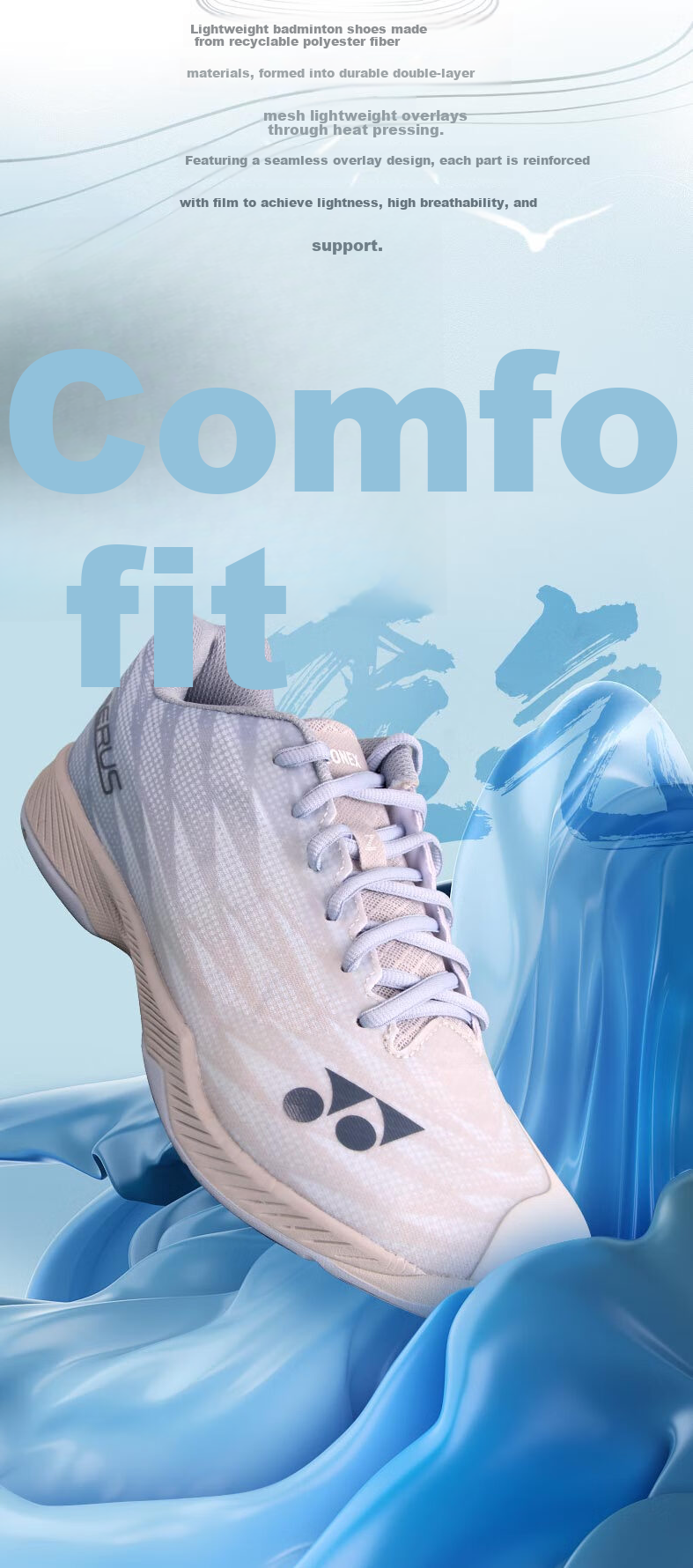 YONEX Badminton Shoes Professional Power Cushion Breathable Shock Absorption Non-Slip Wear-Resistant Ultra-Light 5th Generation SHBAZ2WEX White Green 37.5 1