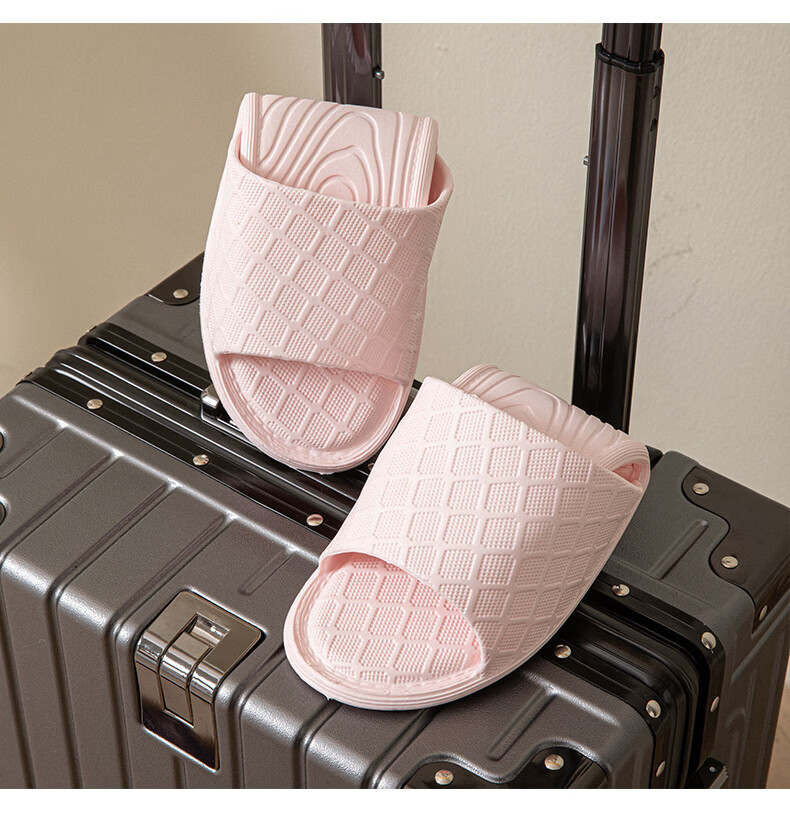 GEMAI Foldable Travel Slippers Portable Non-Slip Unisex Business Trip Hotel Shower Home Slippers Yellow Size 40-41 7