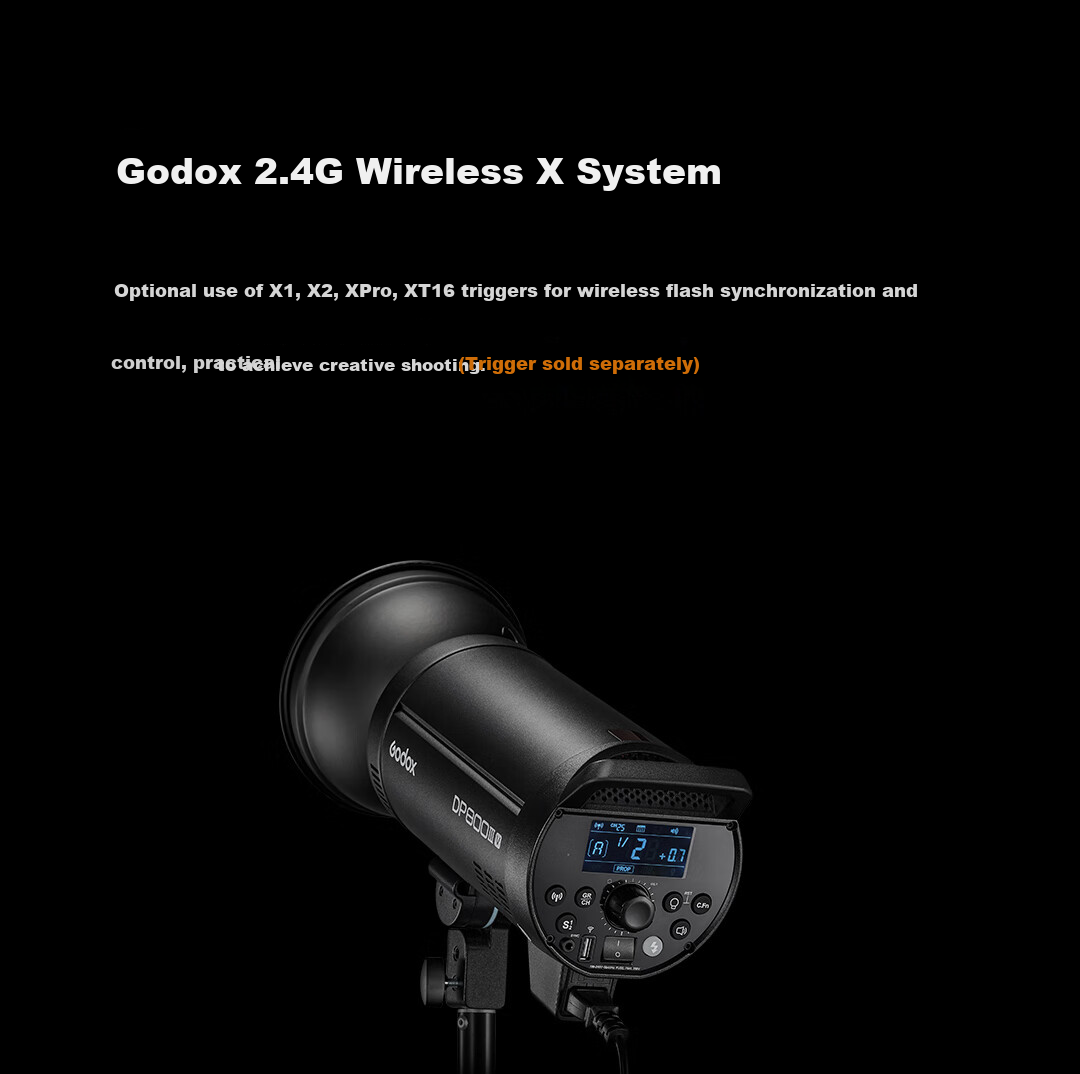 Godox DP800III-V 4th Generation 800W Professional Studio Flash Light Portrait Advertising Photography Fill Light Single Flash Head [Official Standard] 3