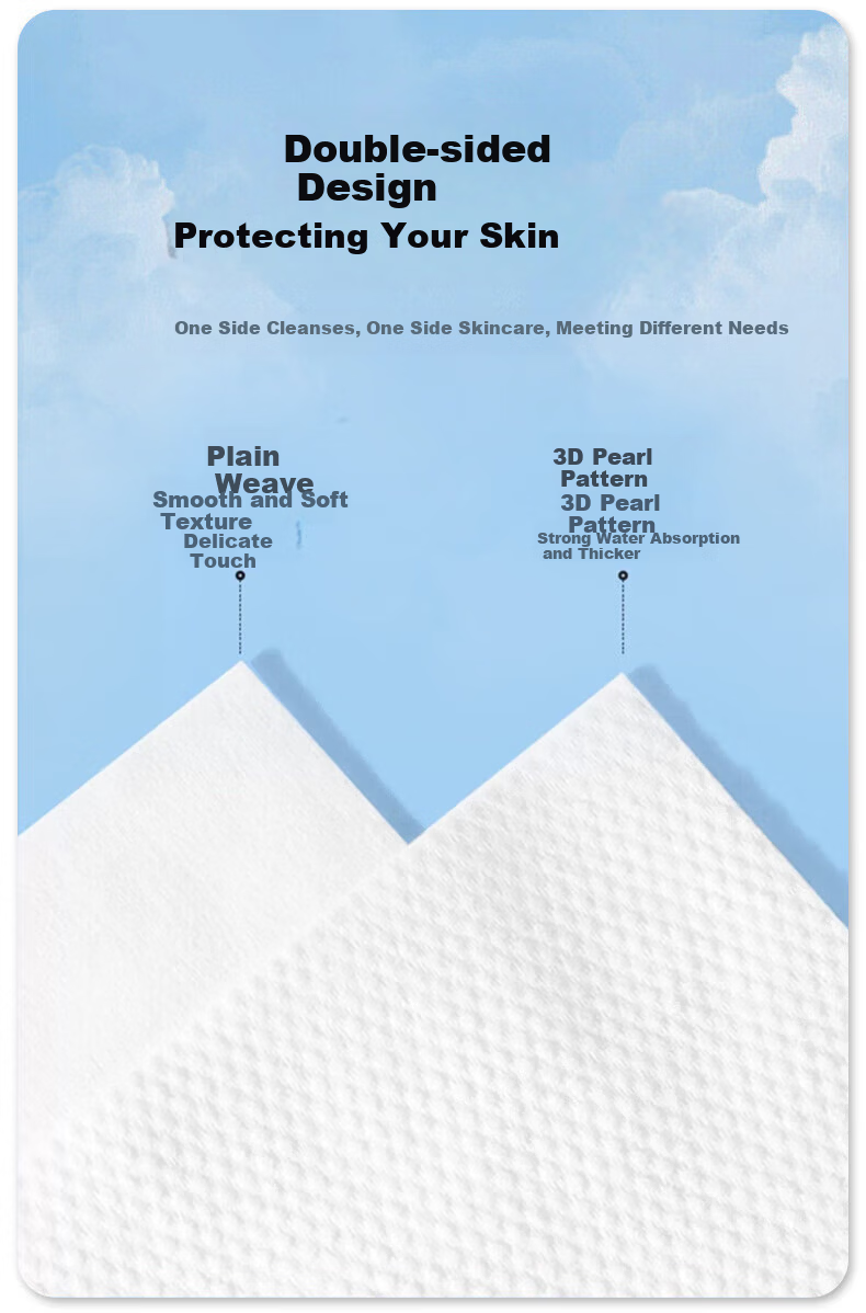 ZhiYue Life Medical Soft Cotton Towels Disposable Facial Wipes Dry and Wet Use 250g/80 Sheets*3 Packs 9