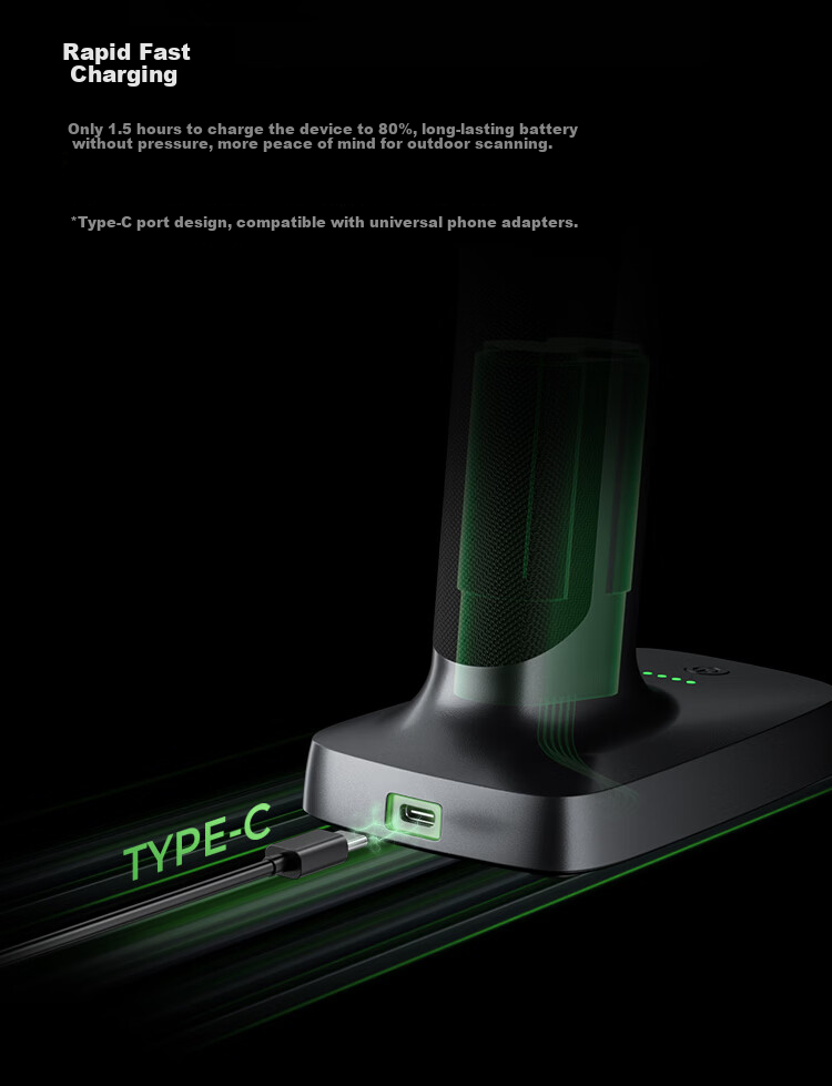 Creality 3D Wireless Scanner Handle with Rechargeable Battery Pack, Wireless Projection, Instant Scanning, Lightweight and Portable, Compatible with Raptor Series and Sermoon S1 7