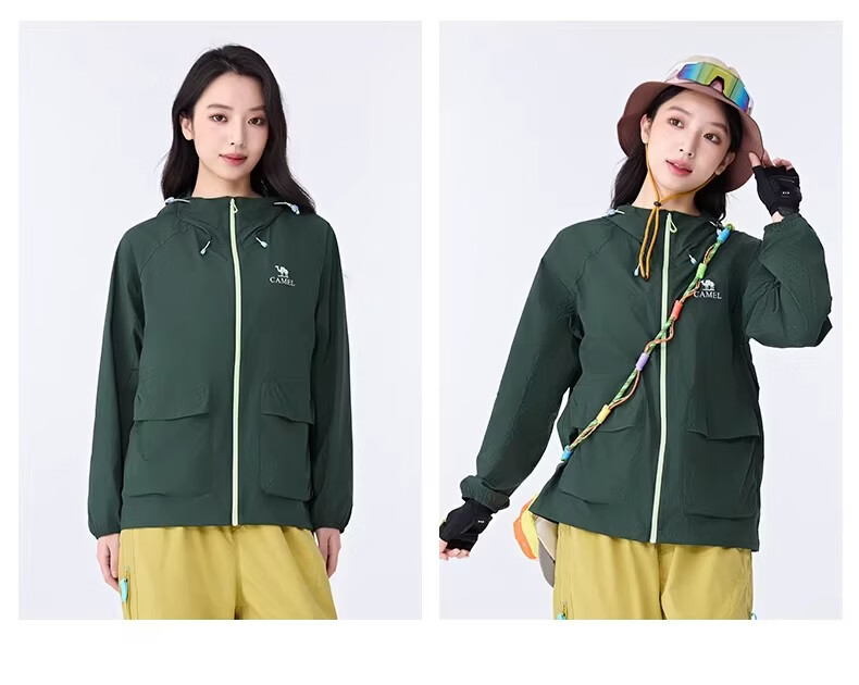 Camel Muguang ZERO Women's Outdoor Sun Protection Jacket 2026 Spring New Water-Repellent Breathable Sunproof Coat Unisex 22