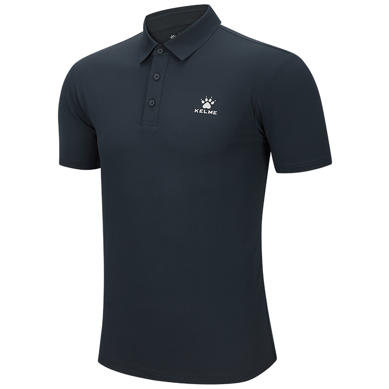 KELME Men's Summer Sports Polo Shirt Quick-Dry Fitness Collared T-Shirt Commuter Top