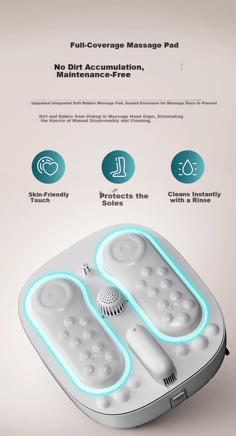 PHILIPS Foot Soaking Tub with Reclining Soak, Pipeline Sterilization, Electric Massage Foot Bath, Smart Constant Temperature Heating, Warm Foot Small White Bucket 3207F, Birthday Gift for Mom and Dad 8