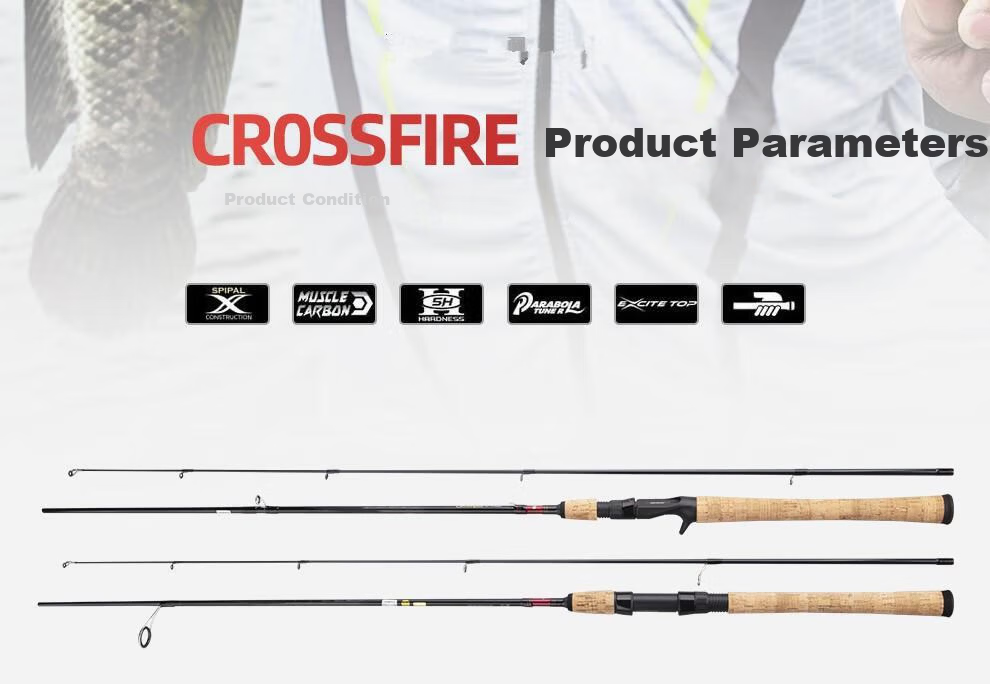 DAIWA CROSSFIRE MX Lightweight Micro Lure Casting Rod Fishing Gear 12