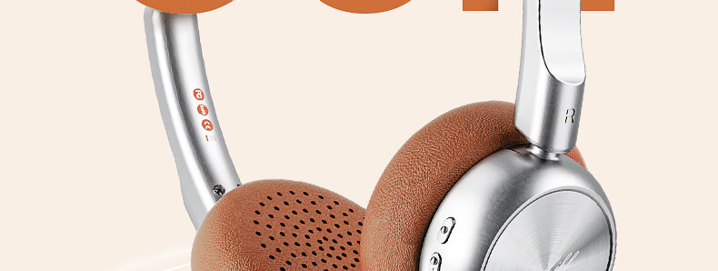 IKF R1 Retro Over-Ear Wireless Bluetooth Headphones Fashion Digital High-Quality Metal Millennium Y2K Influencer Celebrity Melad Small Head Space Black 73