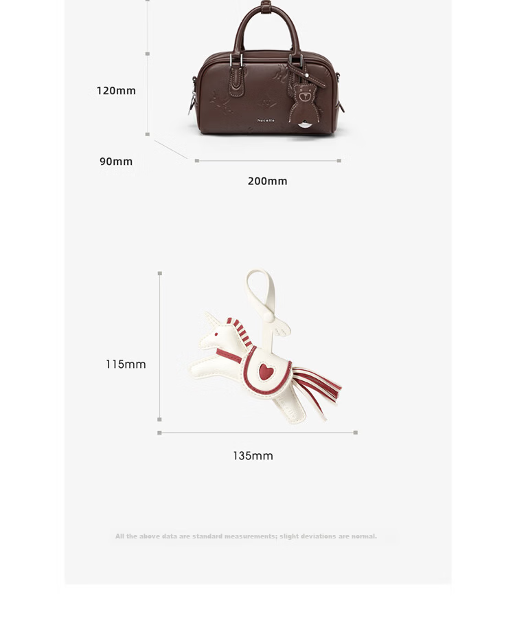 NUCELLE Pegasus Square Elegant Crossbody Boston Bag 2026 Luxury Niche Women's Handbag Birthday Gift for Her 6