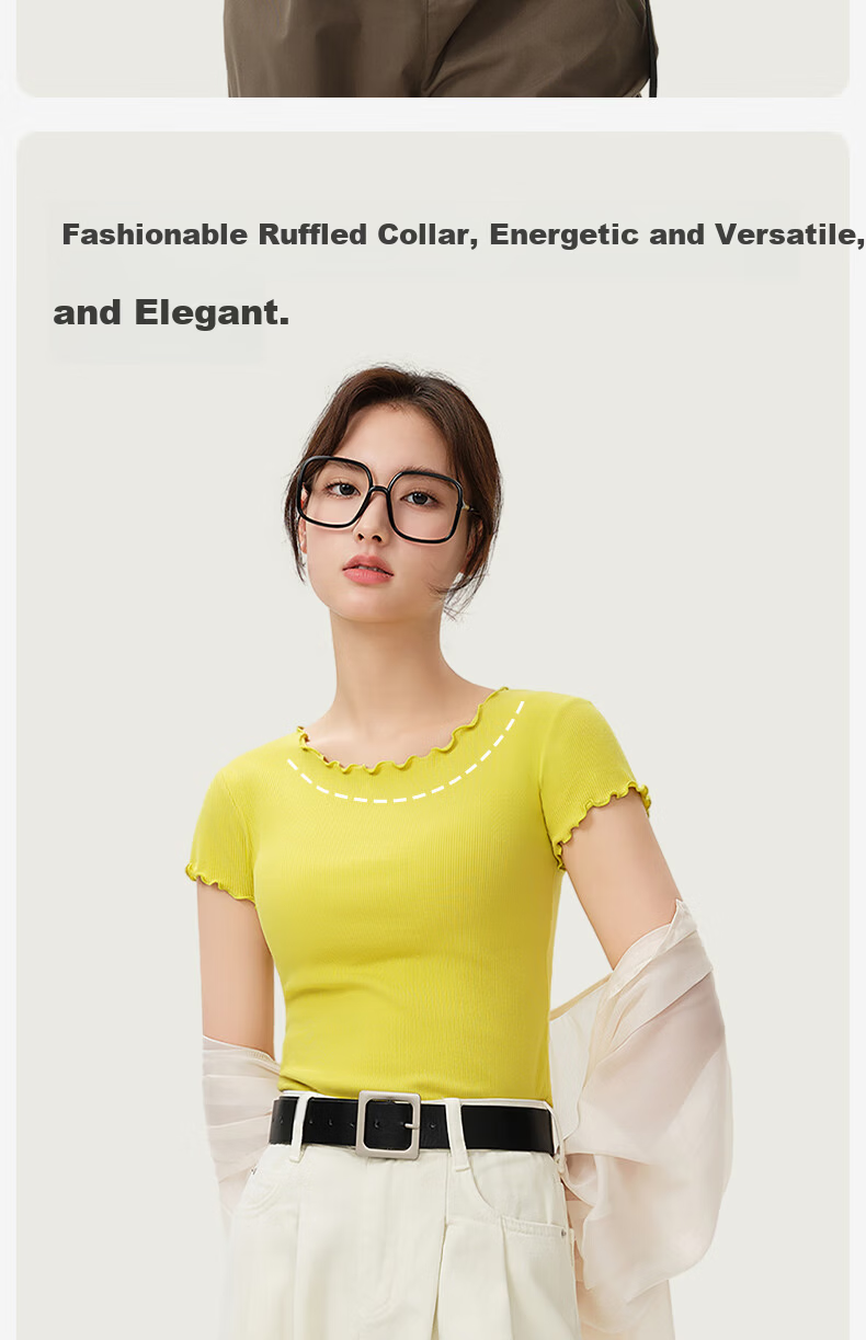Jianyun Modal Cotton Base Shirt Women's Thin Short Sleeve T-Shirt White Basic Summer Top 9