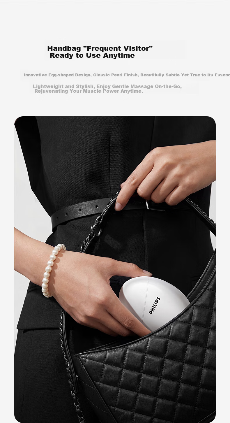 PHILIPS Mini Pocket Fascia Gun PPM7311 White Muscle Massager Professional Mini Percussion Gun Birthday Women's Day Gift 6
