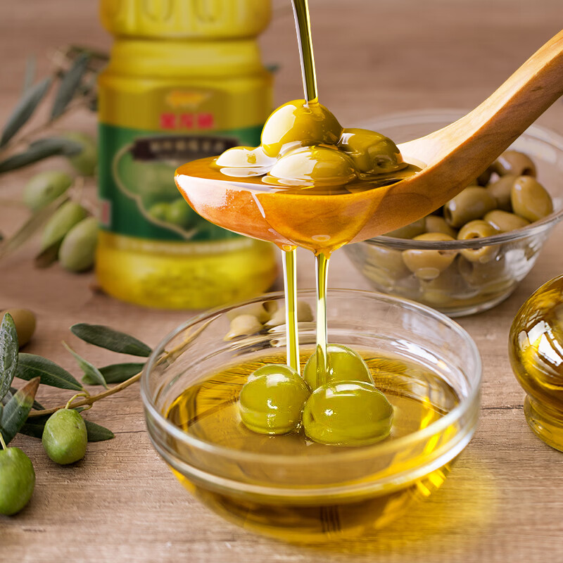 金龙鱼 食用油 初榨橄榄果香食用植物调和油1.8L（新老包装交替发货）