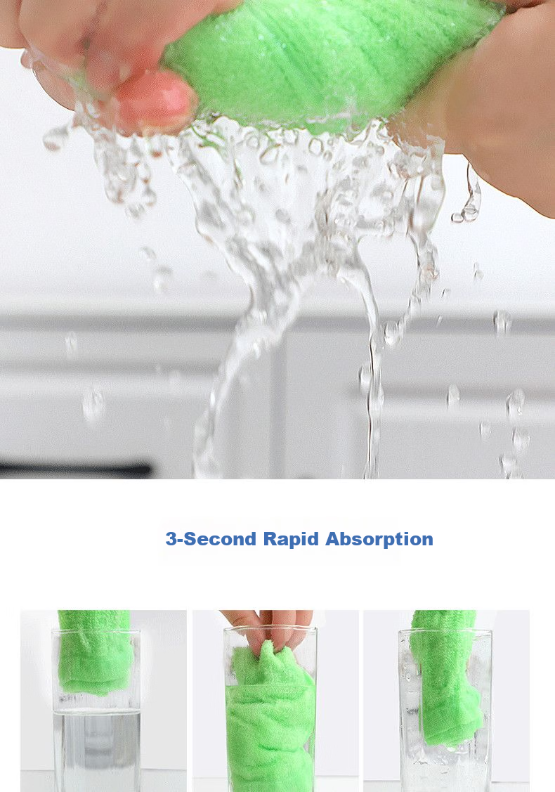 Chen Zhishangpin Household Cleaning Cloth Towel Dishwashing Drying Absorbent Square Towel with Hanging Rope Car Wiping White Fiber Towel 9