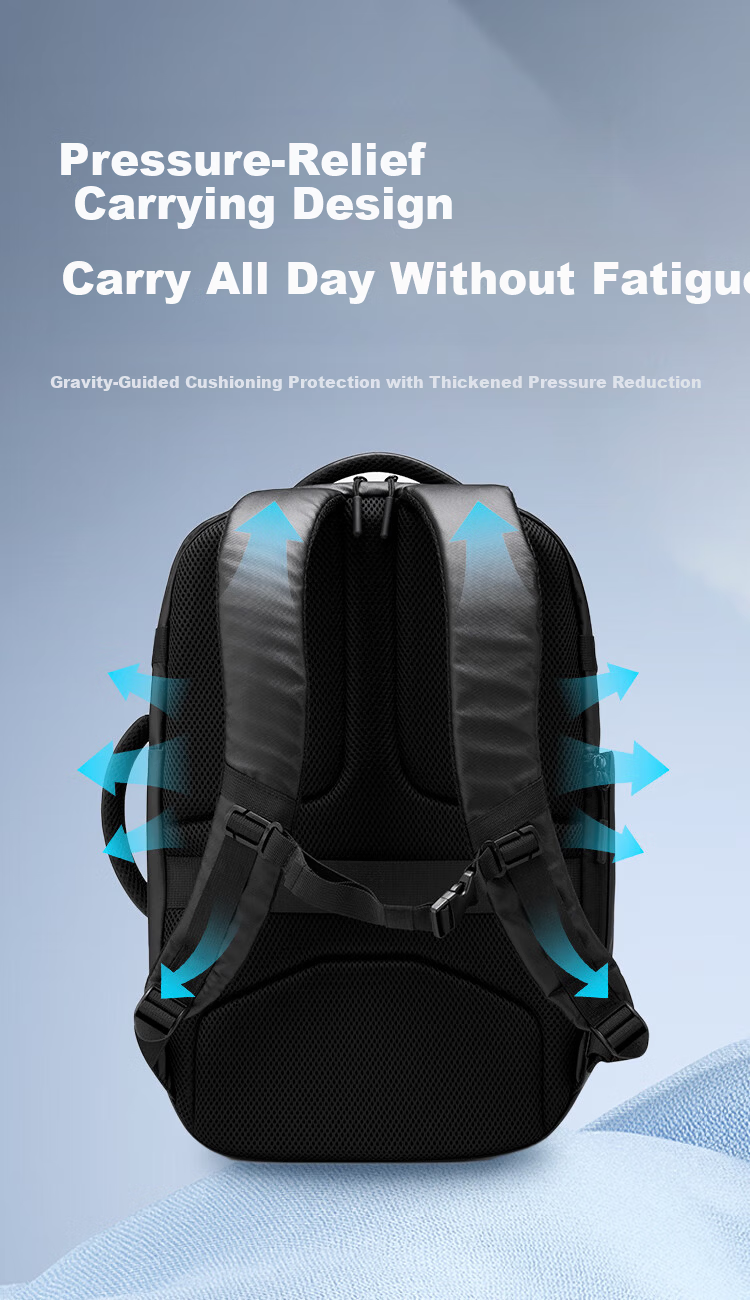 JD Jingzao Black Warrior AVANT PRO Multifunctional Sports Backpack TPU Travel Large Capacity Business Laptop Bag 8