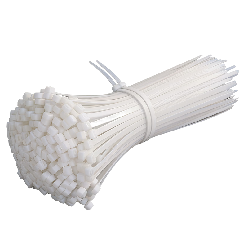 Tianyou National Standard Nylon Cable Ties Self-Locking White Large Size UV Resistant Anti-Aging 4*150mm (3.6mm Width) 100 Pieces