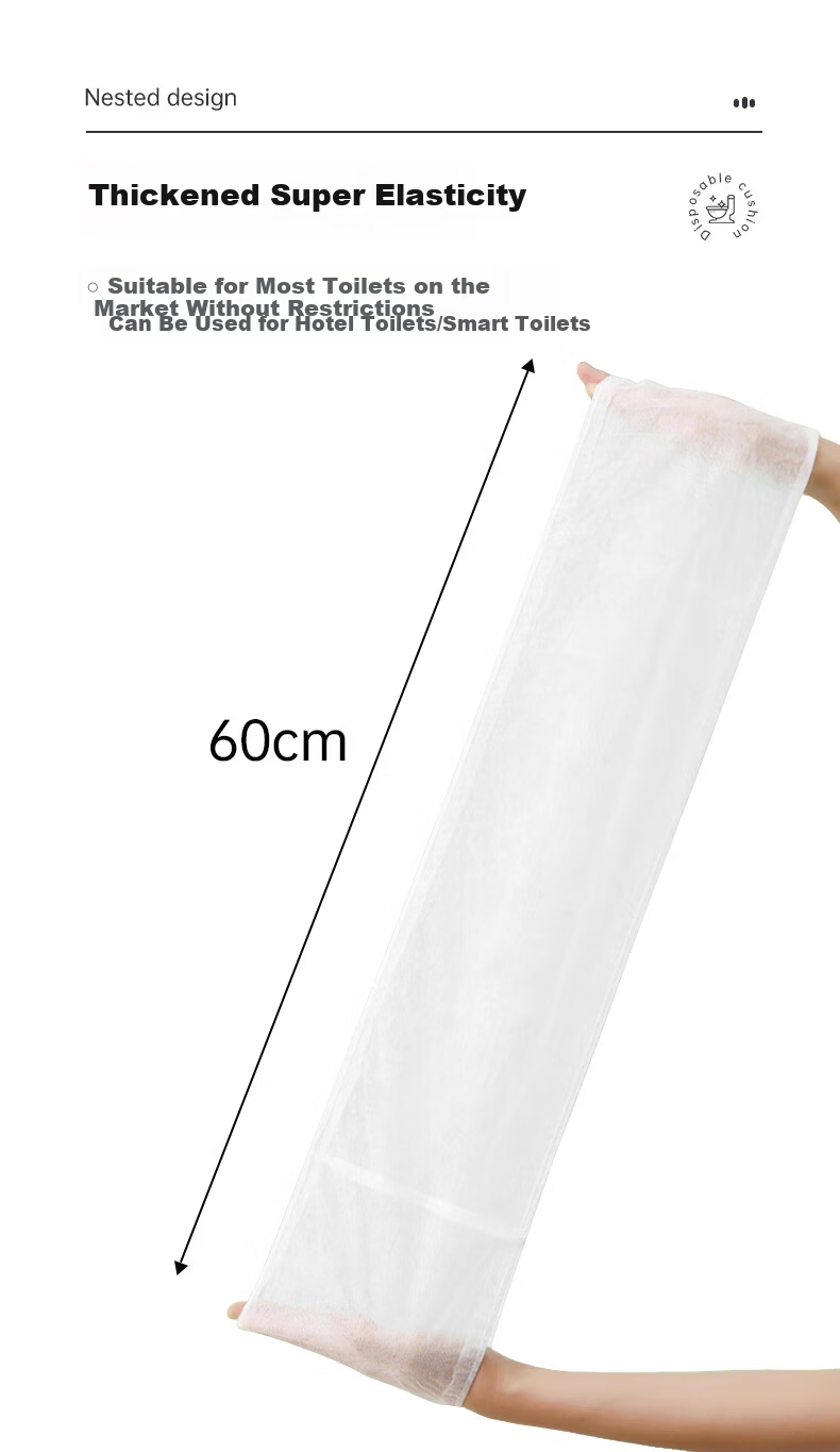 SOAO Disposable Toilet Seat Covers 50pcs Portable Travel Hotel Sanitary Maternity Pregnancy Toilet Seat Pads Individually Packaged 7