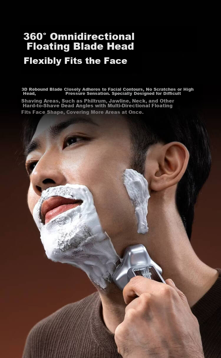 T-FLASH S10 Mini Cyclone Electric Shaver for Men 2026 New Travel Portable Three-Head Black Technology Razor Practical Birthday Gift for Husband Boyfriend 16