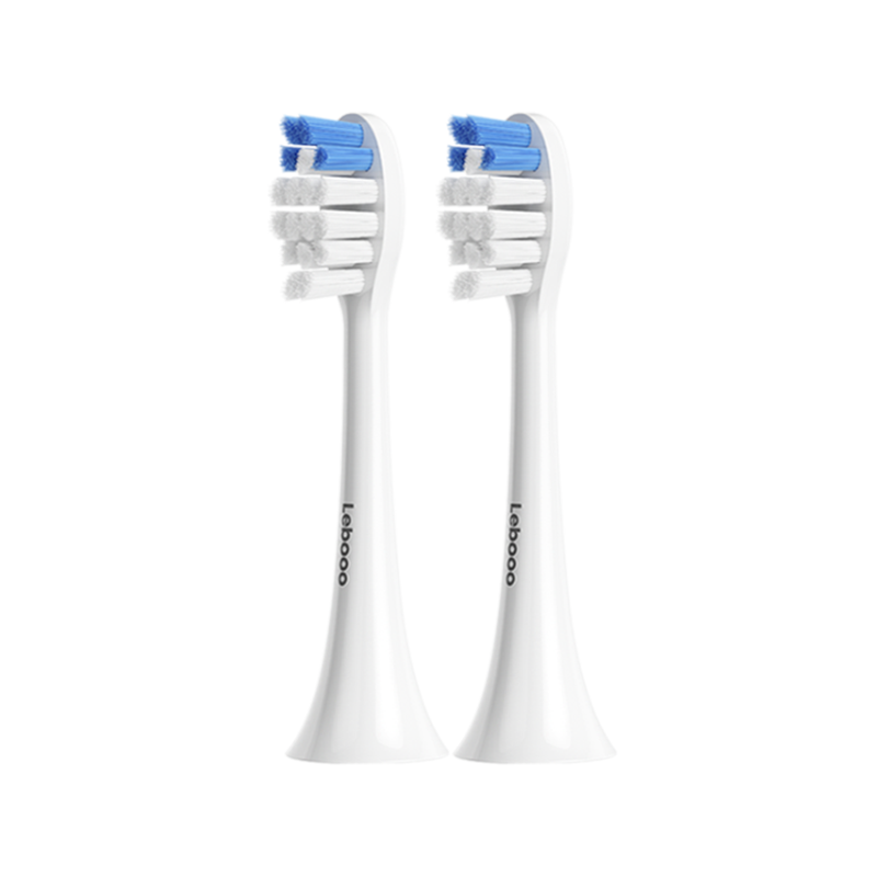 Hongmengzhixuan Libode Intelligent Sonic Toothbrush Ice Mountain Model Brush Head, Standard Type, 2-Pack, White