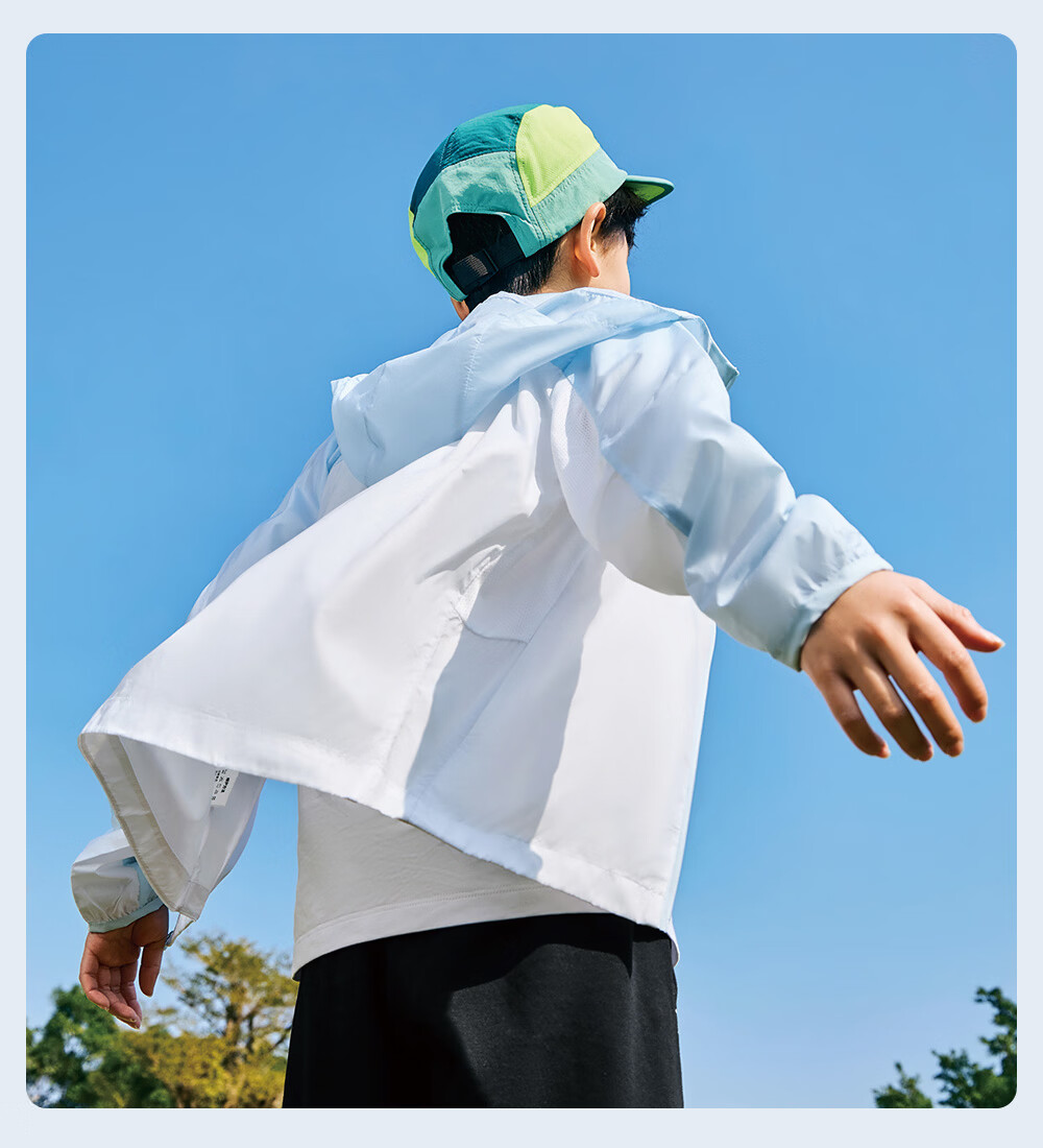 Anta Kids Sun Protection Jacket Boys UPF50+ Summer 2026 Girls Breathable Lightweight Jacket A72627602 14