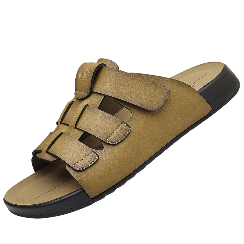 Aokang Summer Men's Casual Beach Sandals Khaki Size 42